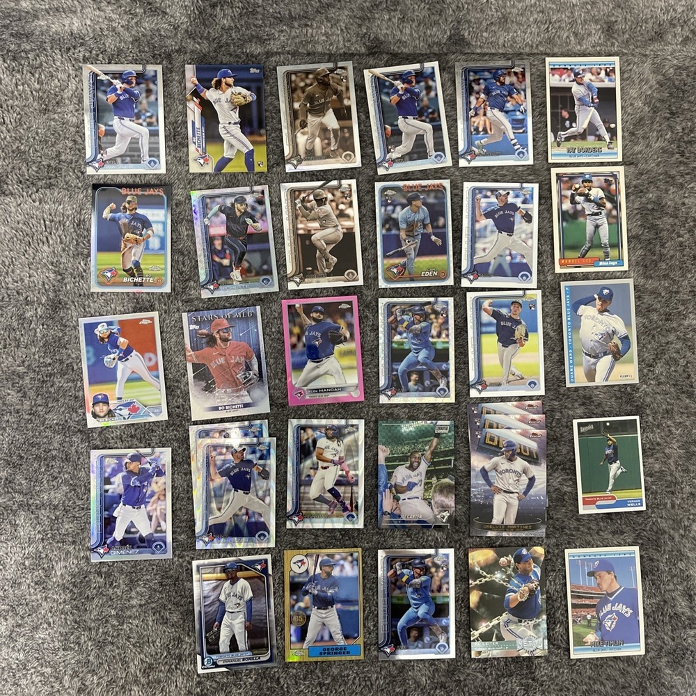 Blue Jays Baseball Card Lot - 32 Cards (Rookies, Inserts, Parallels)
